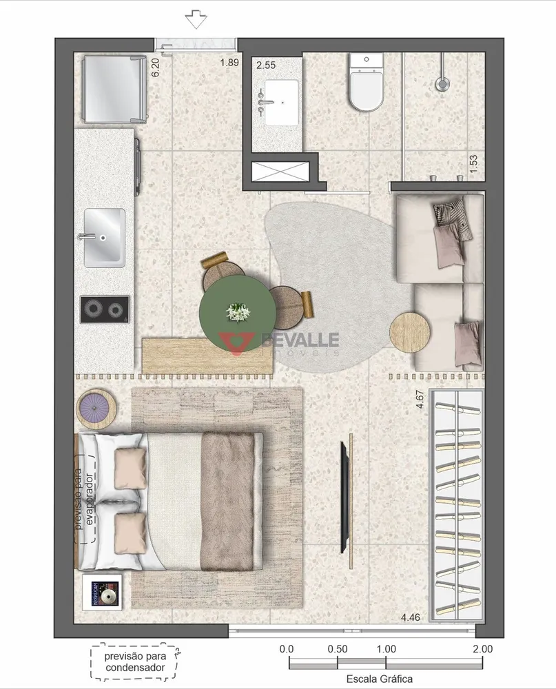 Apartamento, 1 quarto, 27 m² - Foto 2