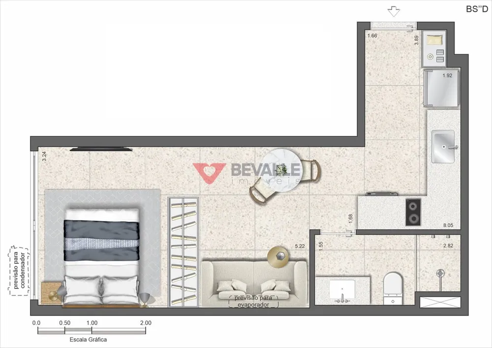 Apartamento, 1 quarto, 27 m² - Foto 7