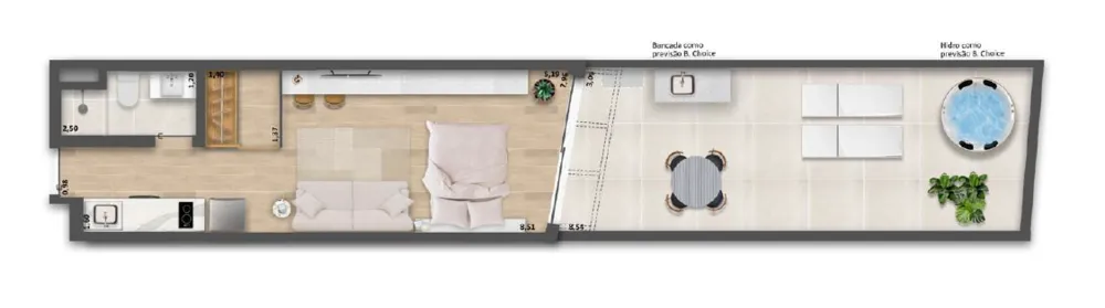 Cobertura, 1 quarto, 62 m² - Foto 13