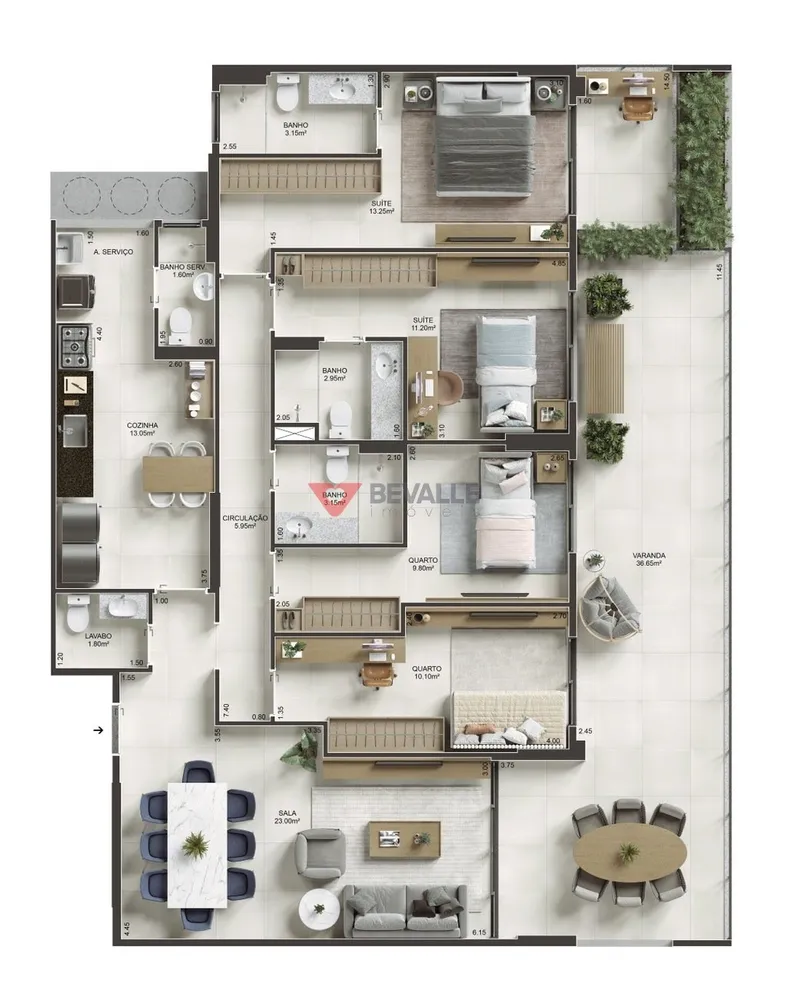 Apartamento, 3 quartos, 117 m² - Foto 5