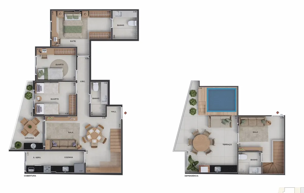 Cobertura, 3 quartos, 123 m² - Foto 19