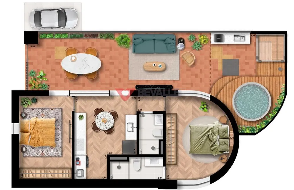 Apartamento, 1 quarto, 49 m² - Foto 27