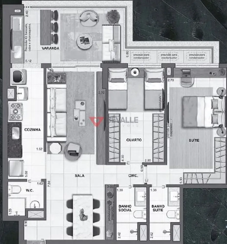 Cobertura, 3 quartos, 244 m² - Foto 7