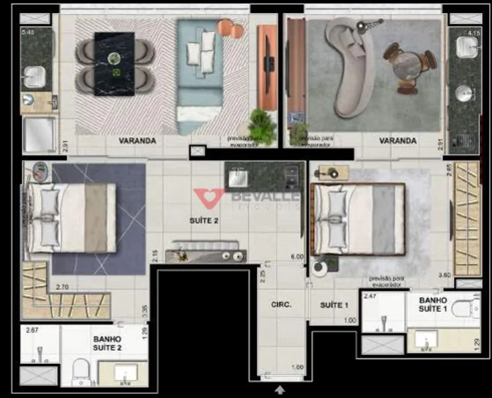 Cobertura, 2 quartos, 187 m² - Foto 10