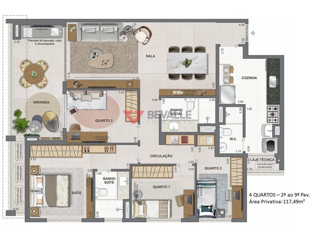 Cobertura, 4 quartos, 191 m² - Foto 8