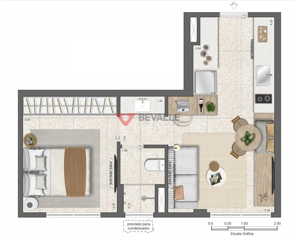 Apartamento, 1 quarto, 37 m² - Foto 10