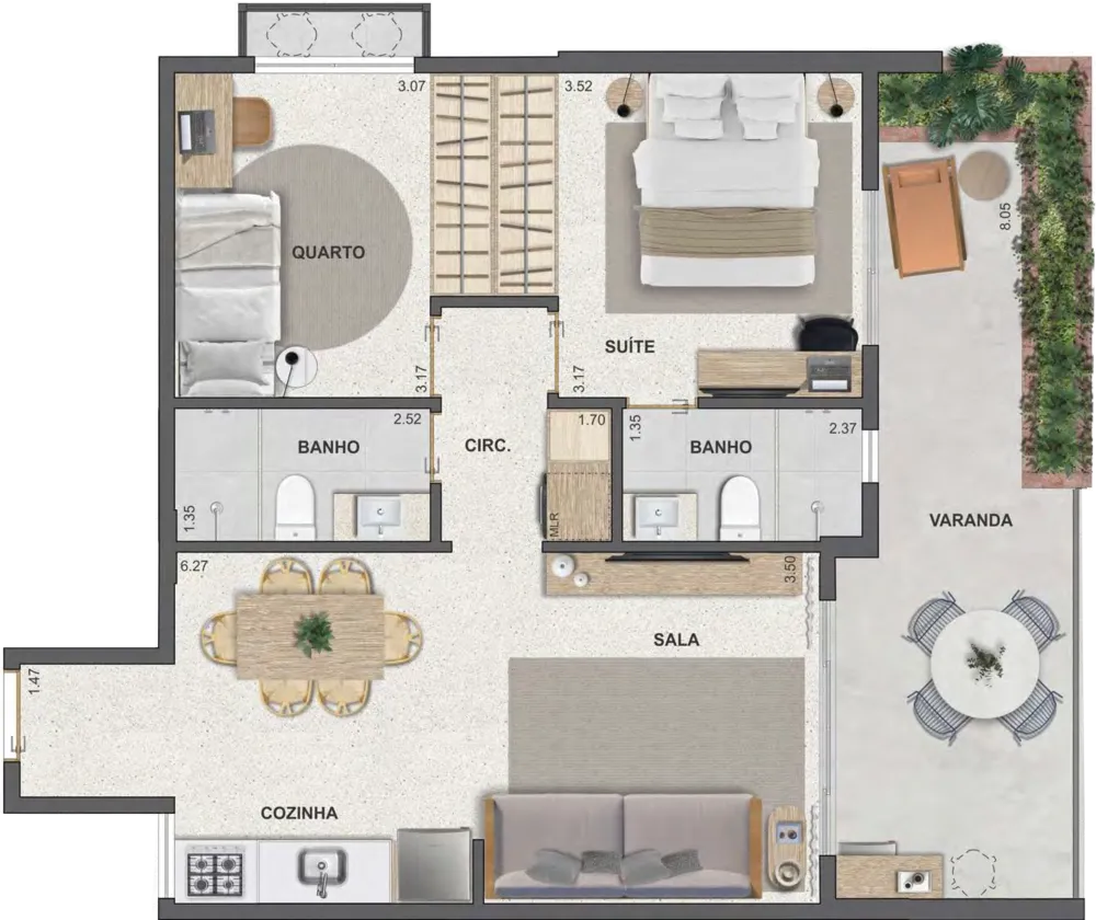Apartamento, 2 quartos, 66 m² - Foto 12