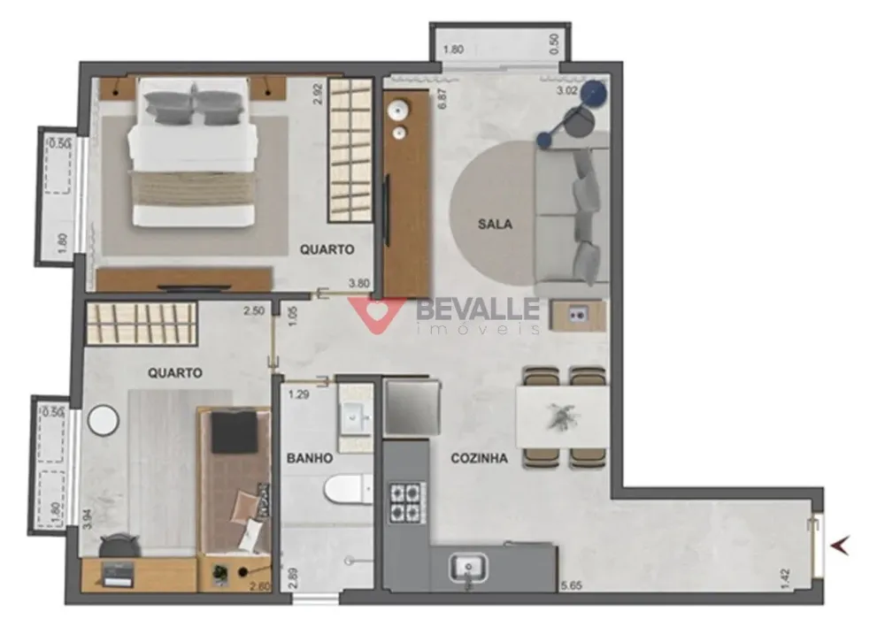 Cobertura, 2 quartos, 78 m² - Foto 14