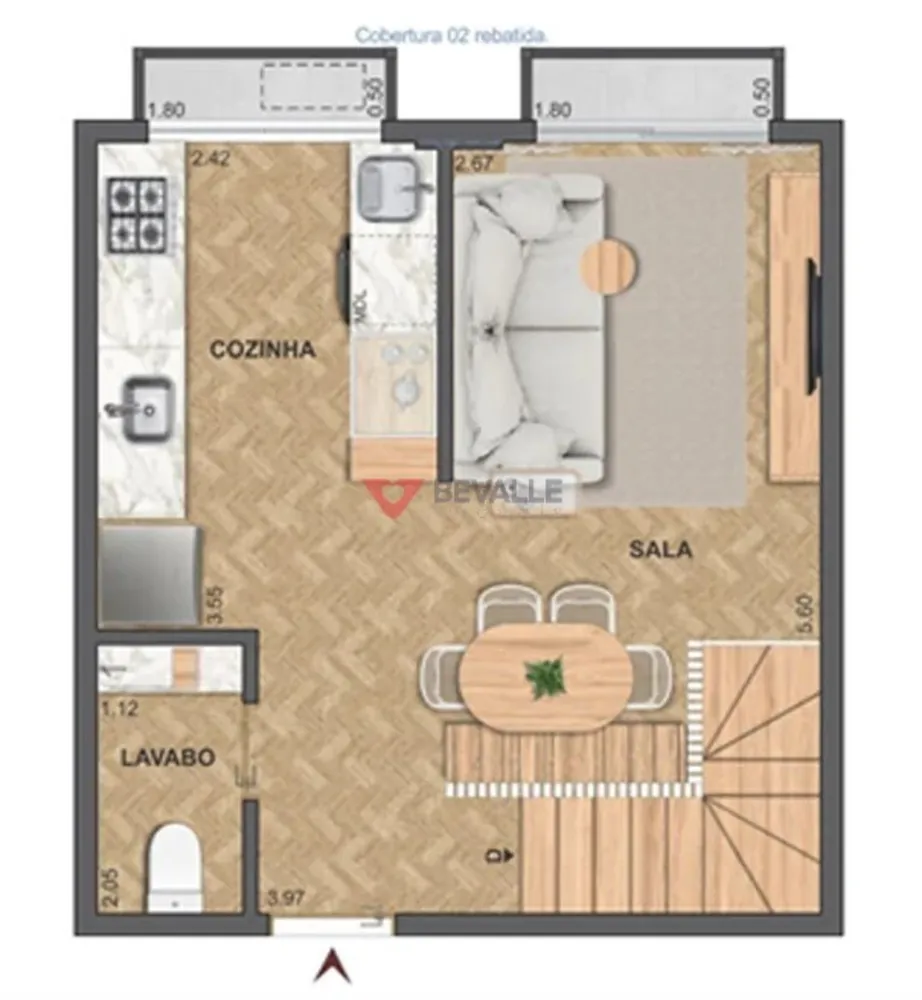 Cobertura, 2 quartos, 78 m² - Foto 20
