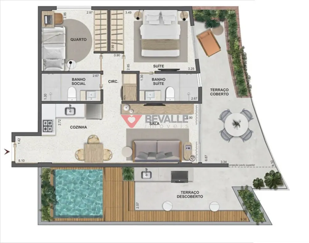 Cobertura, 2 quartos, 78 m² - Foto 26