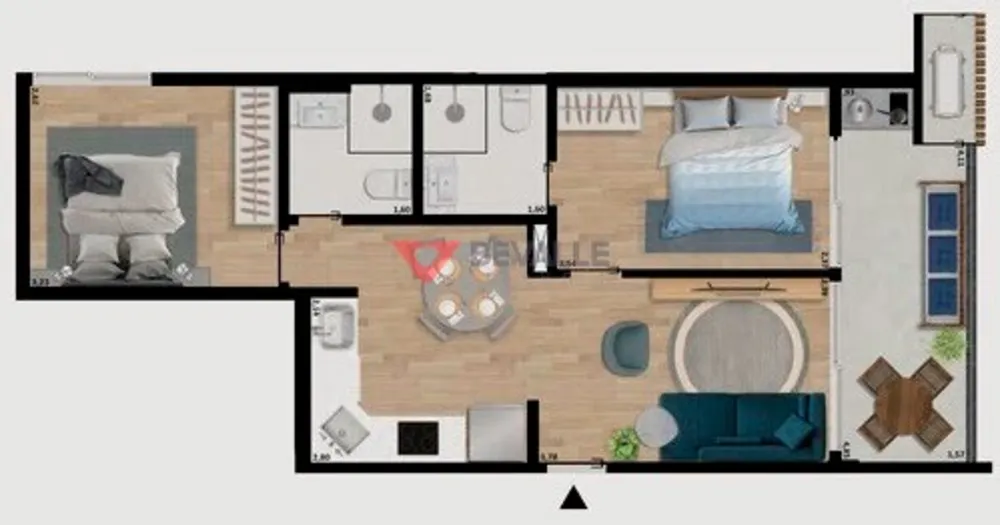 Apartamento, 2 quartos, 60 m² - Foto 22