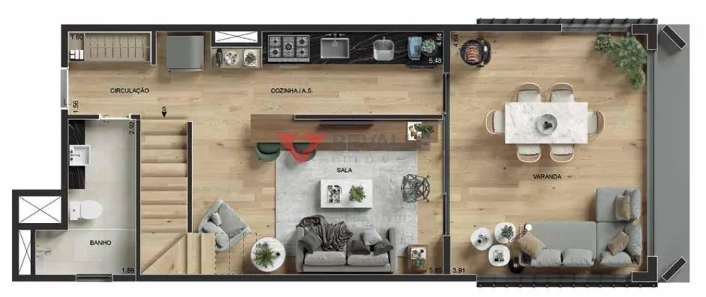 Apartamento, 1 quarto, 58 m² - Foto 13