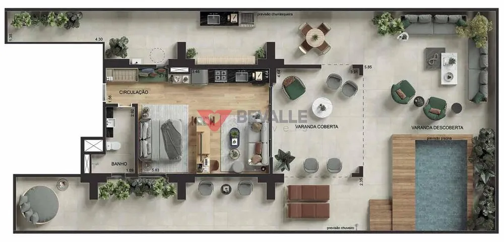 Apartamento, 1 quarto, 58 m² - Foto 17