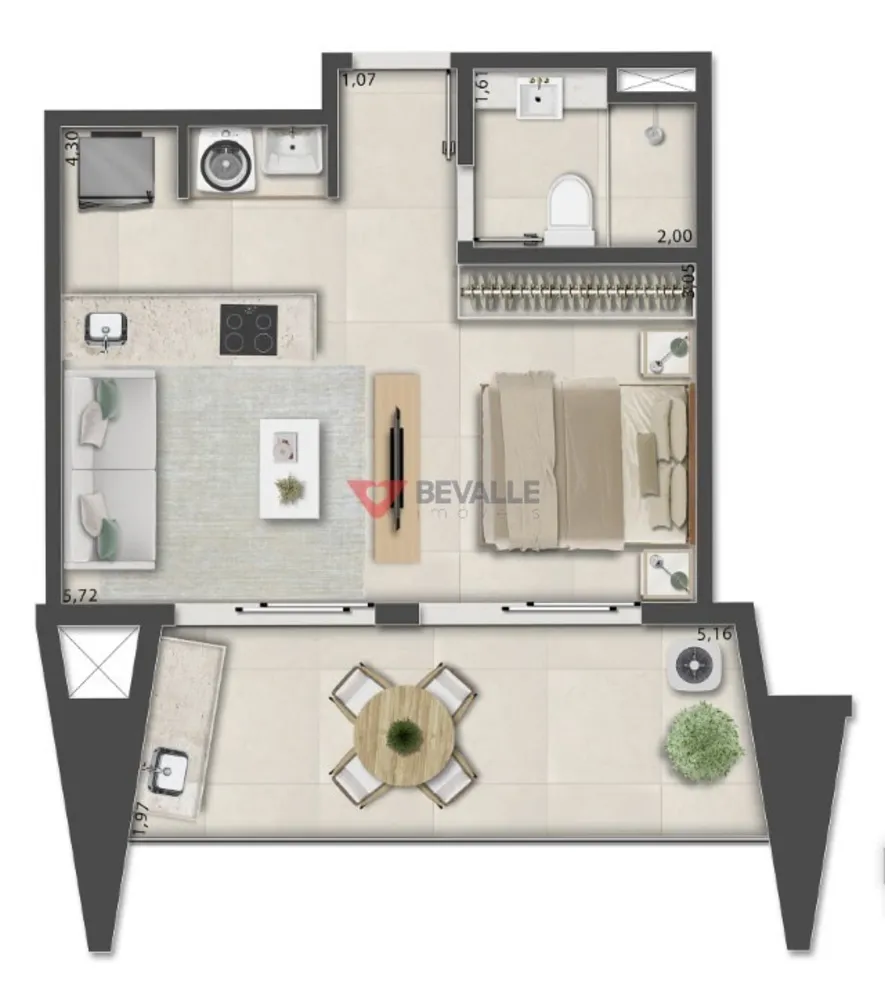 Apartamento, 1 quarto, 38 m² - Foto 23