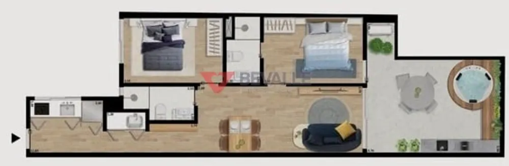 Apartamento, 1 quarto, 41 m² - Foto 34