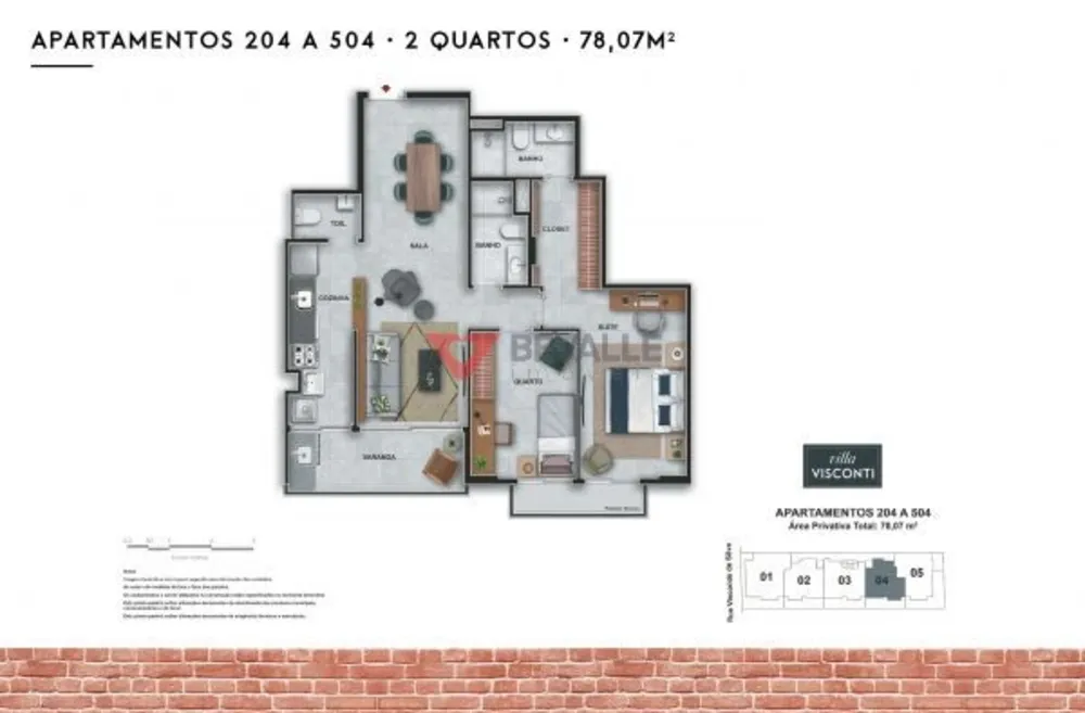 Apartamento, 2 quartos, 78 m² - Foto 3