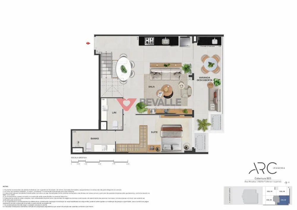 Cobertura, 2 quartos, 184 m² - Foto 13