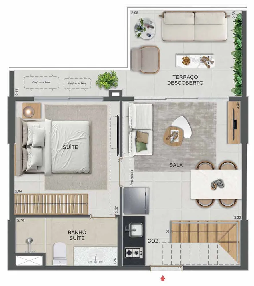 Cobertura, 1 quarto, 70 m² - Foto 18