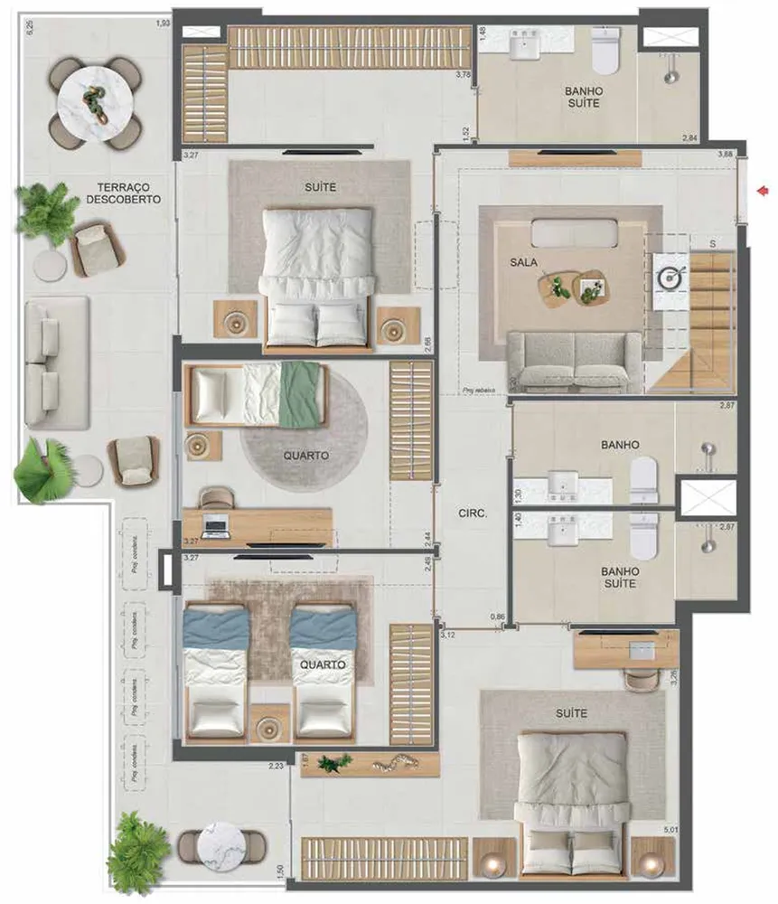 Cobertura, 1 quarto, 70 m² - Foto 99