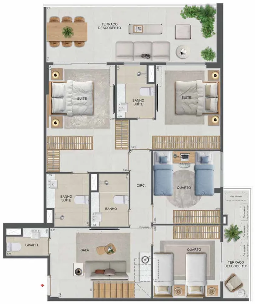 Cobertura, 1 quarto, 70 m² - Foto 103