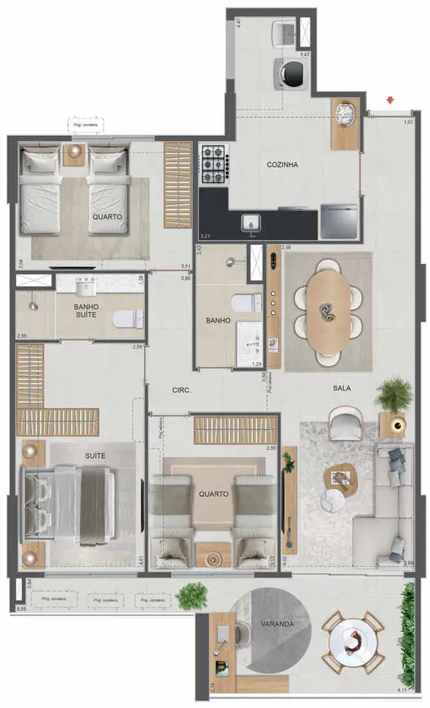 Cobertura, 1 quarto, 70 m² - Foto 57