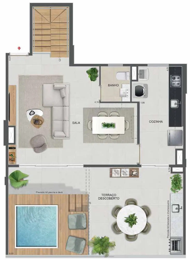 Cobertura, 1 quarto, 70 m² - Foto 92