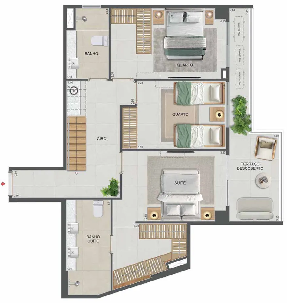 Cobertura, 1 quarto, 70 m² - Foto 79