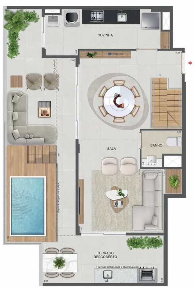 Cobertura, 1 quarto, 70 m² - Foto 100