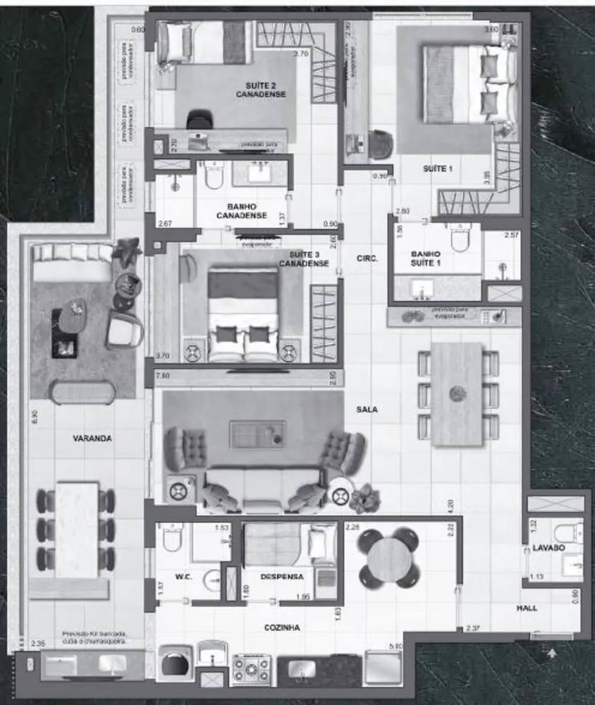Apartamento, 3 quartos, 137 m² - Foto 23