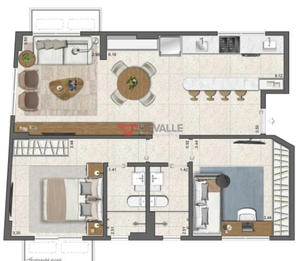 Apartamento, 2 quartos, 54 m² - Foto 33