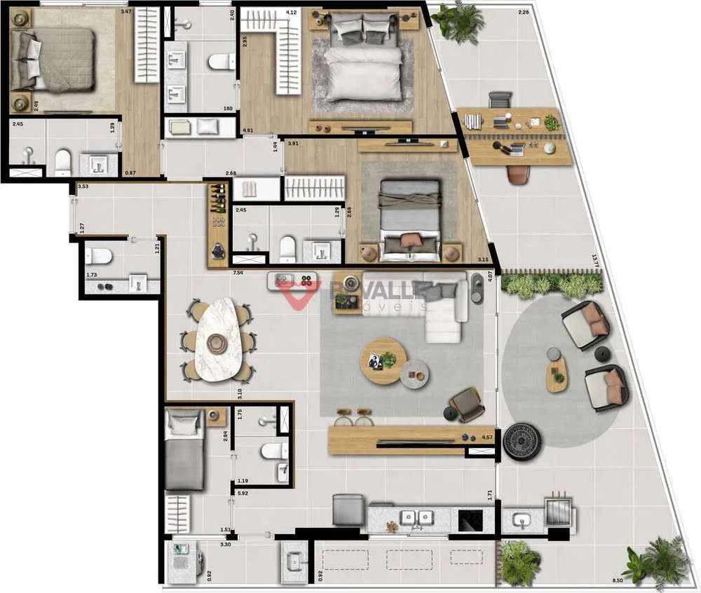 Cobertura, 3 quartos, 221 m² - Foto 15