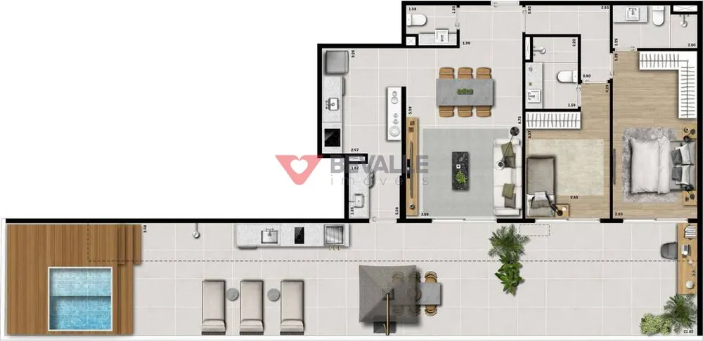 Cobertura, 3 quartos, 221 m² - Foto 14
