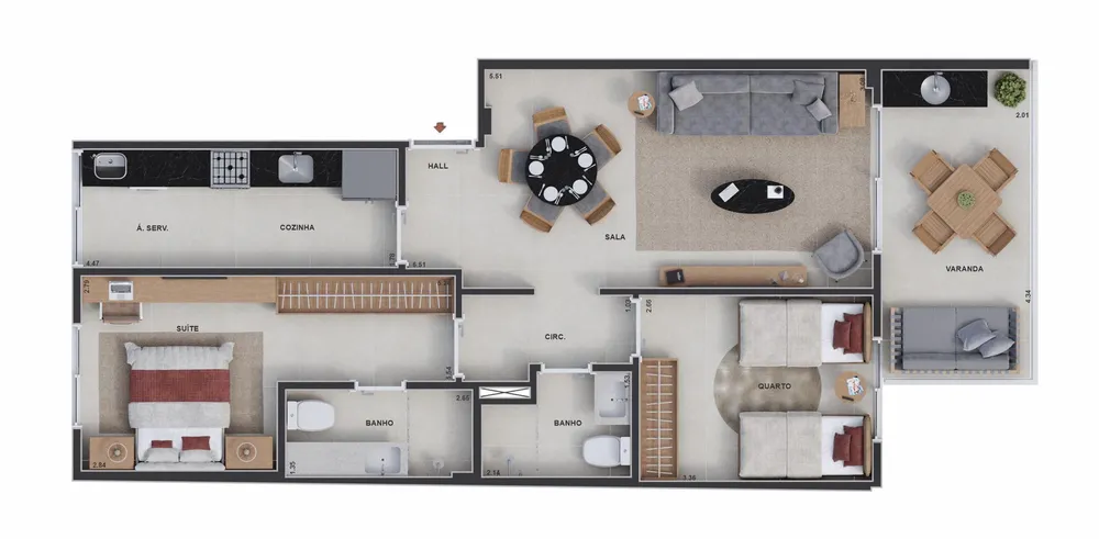 Casa, 3 quartos, 122 m² - Foto 8