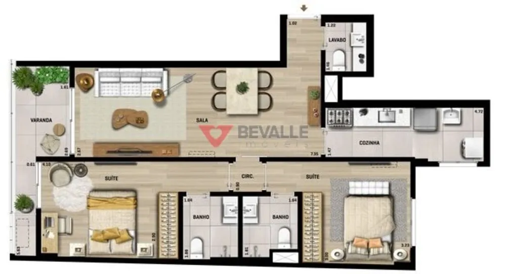 Apartamento, 3 quartos, 133 m² - Foto 6