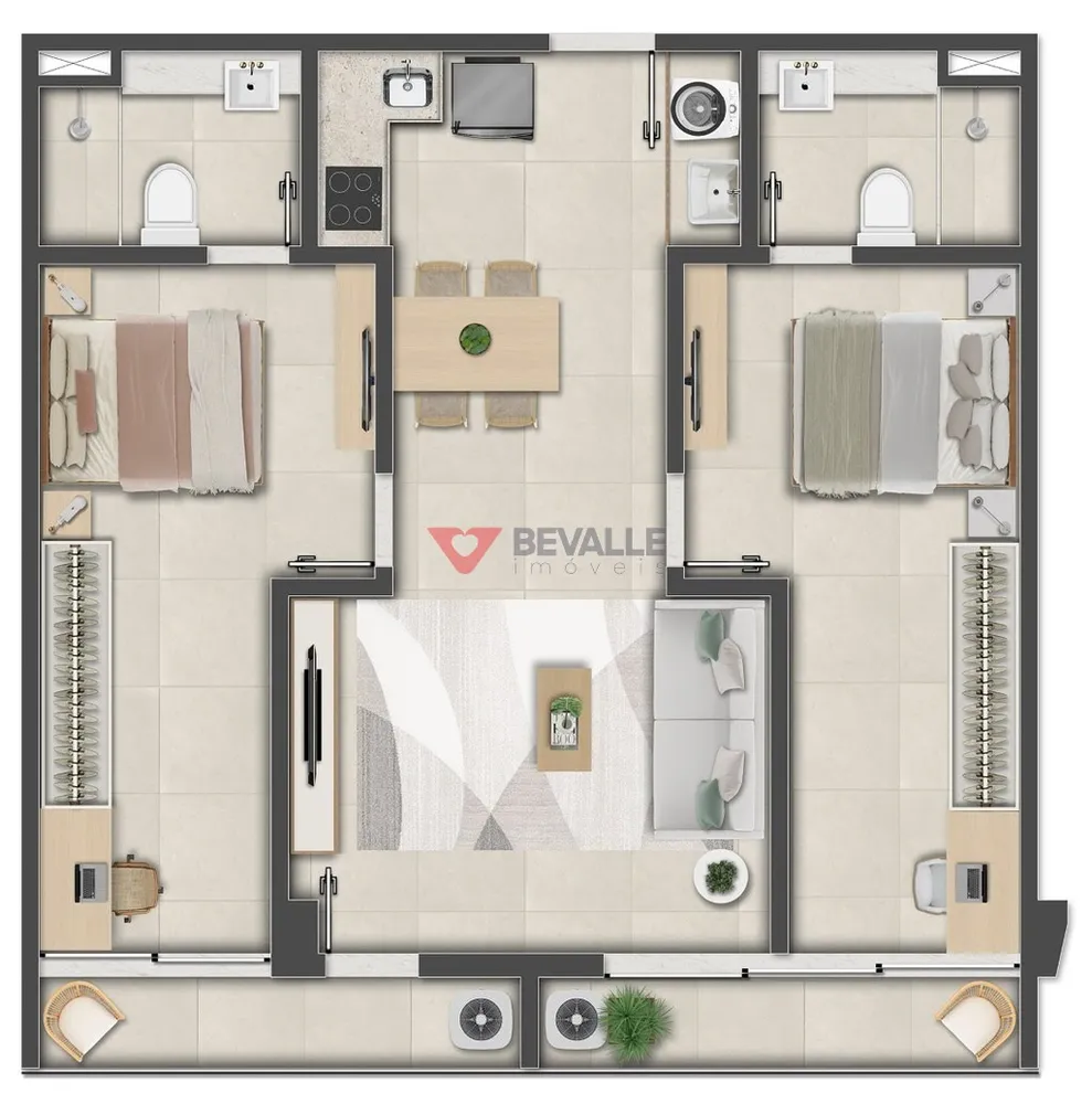 Apartamento, 1 quarto, 66 m² - Foto 45