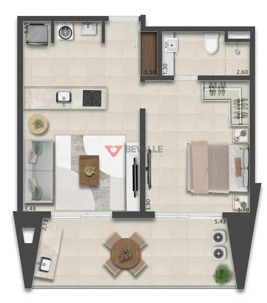 Apartamento, 1 quarto, 66 m² - Foto 37