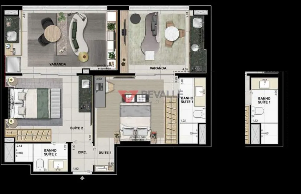 Cobertura, 2 quartos, 150 m² - Foto 8