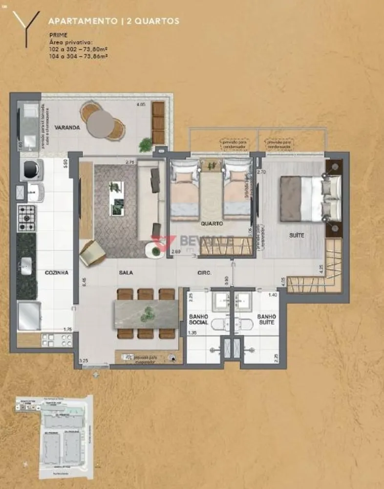 Apartamento, 2 quartos, 74 m² - Foto 20