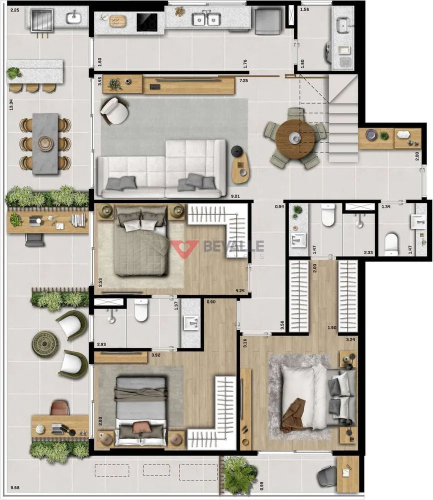 Apartamento, 3 quartos, 168 m² - Foto 18