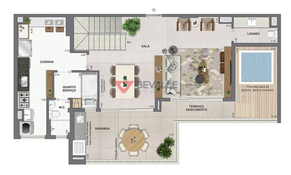 Apartamento, 1 quarto, 37 m² - Foto 47