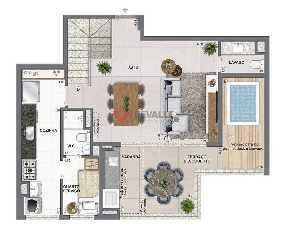 Apartamento, 1 quarto, 37 m² - Foto 31
