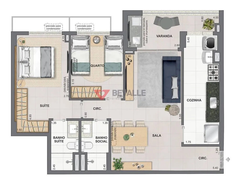 Apartamento, 1 quarto, 37 m² - Foto 13