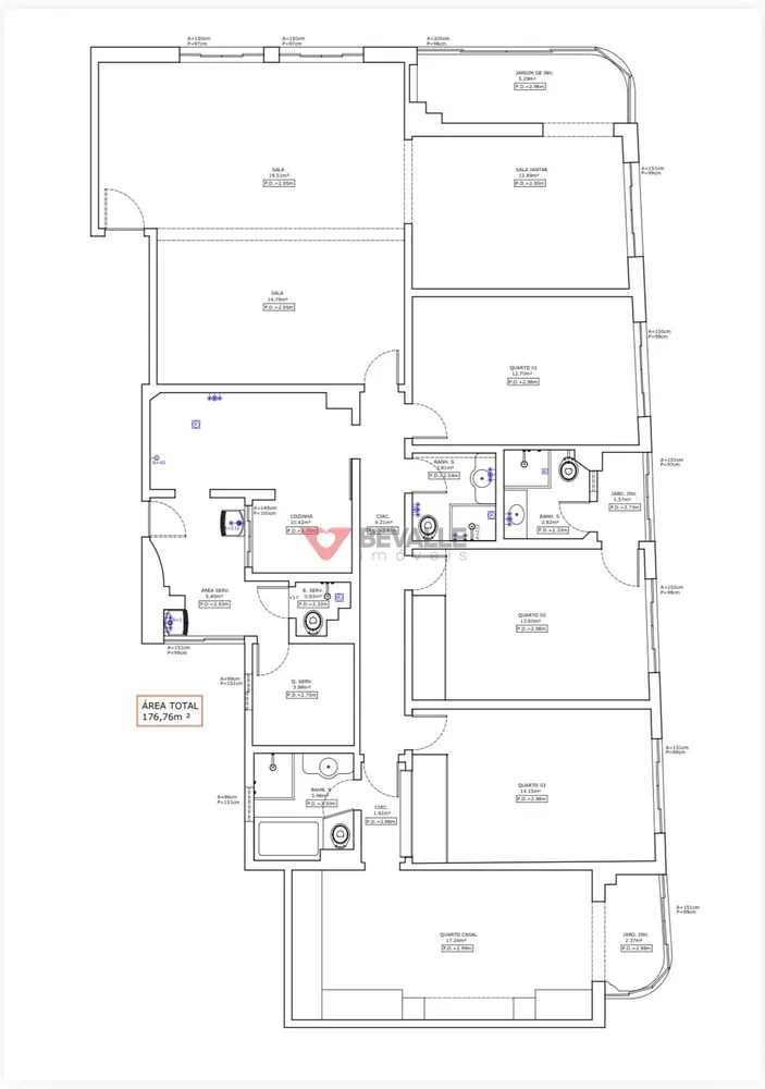 Apartamento, 4 quartos, 176 m² - Foto 16