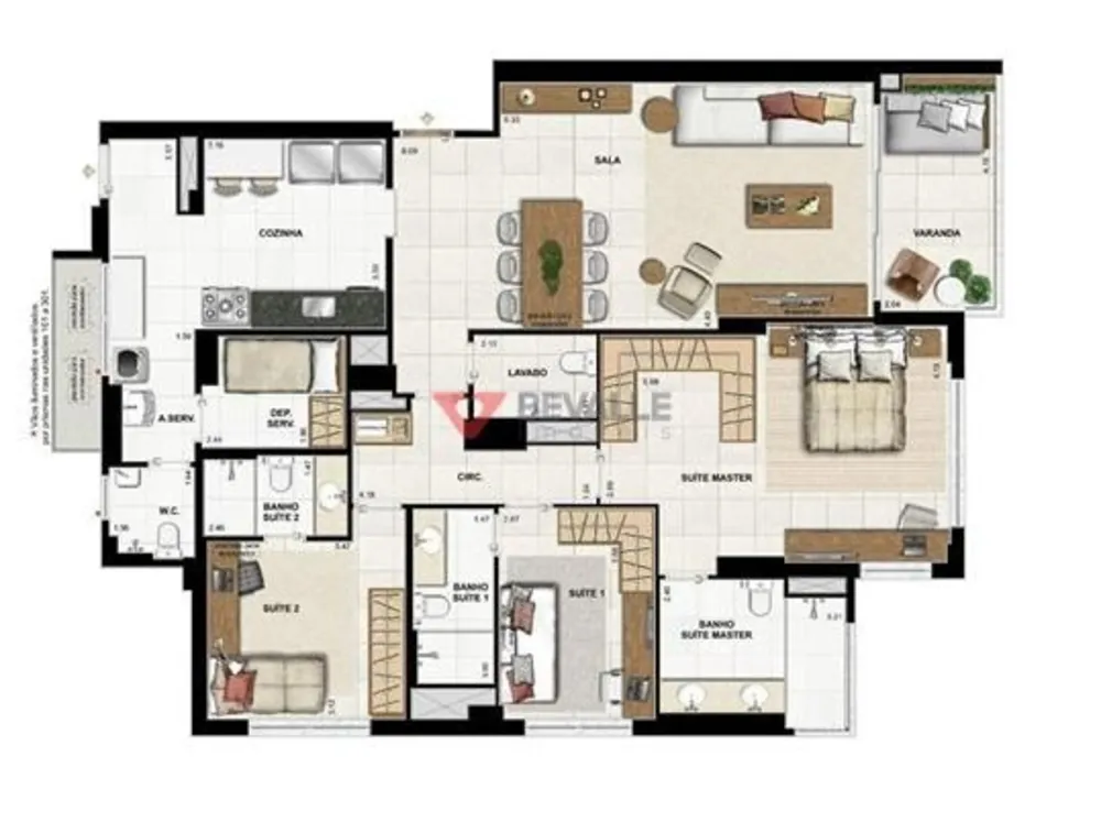 Apartamento, 3 quartos, 150 m² - Foto 9