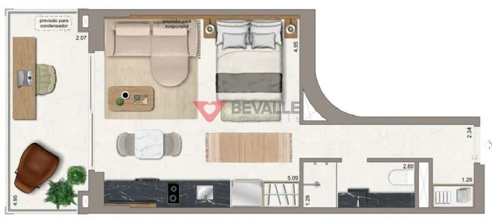 Apartamento, 1 quarto, 143 m² - Foto 8