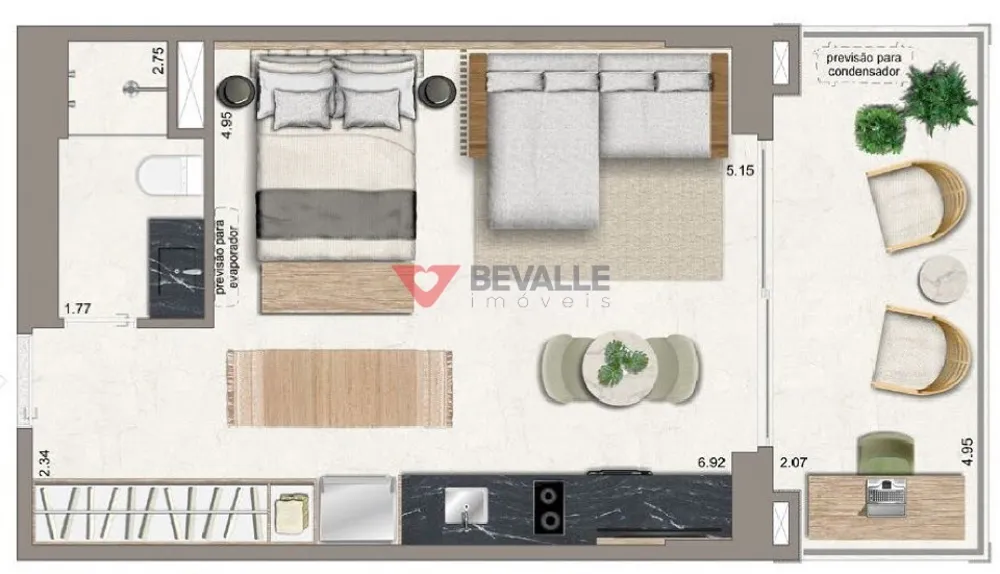 Apartamento, 1 quarto, 143 m² - Foto 5