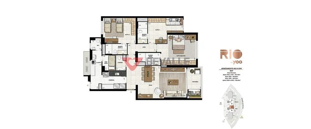 Apartamento, 3 quartos, 155 m² - Foto 45
