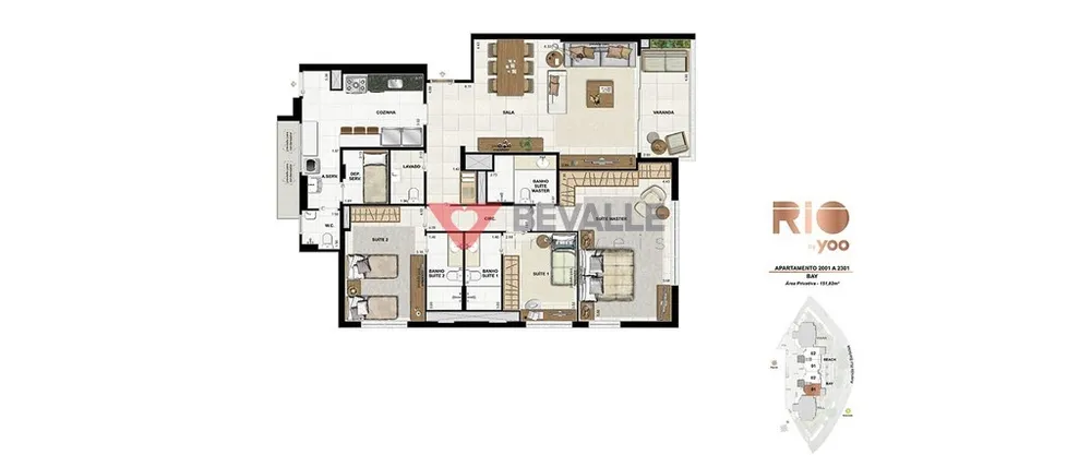 Apartamento, 3 quartos, 155 m² - Foto 43