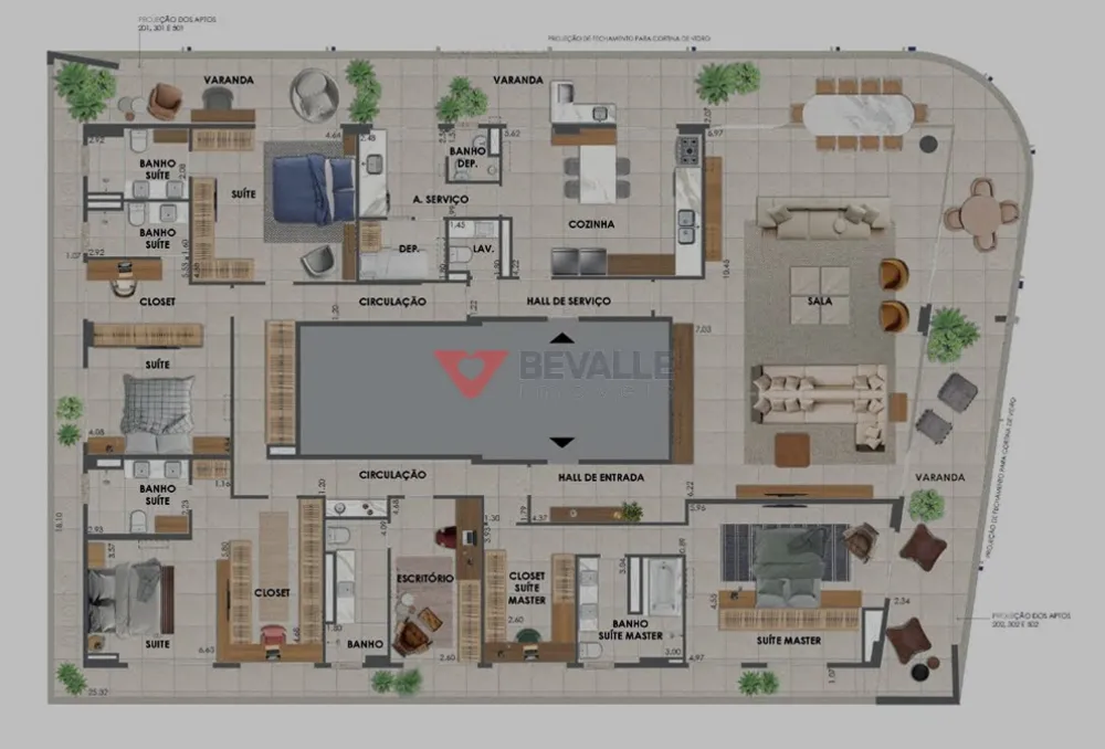 Apartamento, 4 quartos, 253 m² - Foto 18