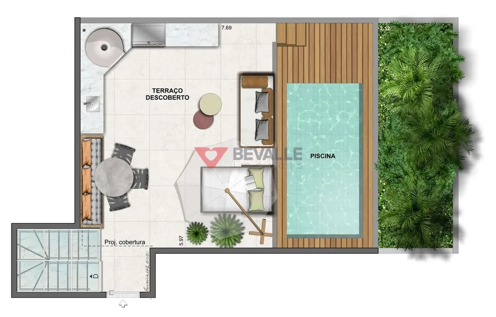 Cobertura, 2 quartos, 104 m² - Foto 28